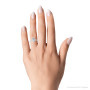 Sarah 0.5 Carat Marquise Diamond Halo-Style Engagement Ring on the body img