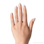 Andrea Stackable Diamond Wedding Band 0.51 Carats Round Diamonds on the body img