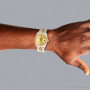 Men's Diamond Oyster Perpetual Datejust 36mm Rolex Watch Yellow Gold Stainless Steel on the body img