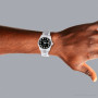 Men's Diamond Watch Rolex Datejust 36mm Oyster Bracelet Black Dial on the body img
