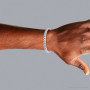 Unique 2 Carat Diamond Round Bridge Prong Set Tennis Bracelet 14k / 18k Gold on the body img