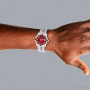Men's Diamond Watch | Rolex Datejust 36mm | Red MoP Dial | Ruby Diamond Bezel on the body img