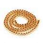 Back view of the Unique 10K Gold Ruby Necklace for Women 10.5ct by Luxurman in Yellow color img