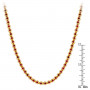 Size demonstration - Unique 10K Gold Ruby Necklace for Women 10.5ct by Luxurman in Yellow color near the ruler img