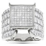 Unique Engagement Rings 14K Diamond Ring 2.55ct in White color  img