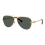 Versace Men's Designer Aviator RX-Sunglasses VE2283100287 Dark Grey Lenses (front view) img