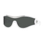 Versace Unisex Designer Shield Sunglasses VE4475314/87 Dark Grey Lenses (front view) img