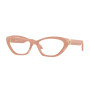 Versace Women's Designer Cat Eye Eyeglasses VE33565468/55 Clear Demo Lenses (front view) img
