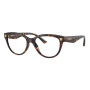 Versace Women's Designer Cat Eye Eyeglasses VE3365U108/52 Clear Demo Lenses (front view) img