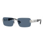 Versace Women's Designer Rectangle Sunglasses VE2298100180 Blue Lenses (front view) img