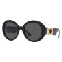 Versace Women's Designer Round RX-Sunglasses VE4414GB1/87 Dark Grey Lenses (front view) img
