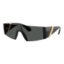 Versace Women's Designer Shield Sunglasses VE4516GB1/87 Dark Grey Lenses (front view) img