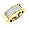 10K or 14K Gold Men's 1 carat Diamond Band Princess Cut Invisible Set Diamonds Ring testimonial