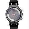 Joe Rodeo Master Watch for Men | 46mm | Diamond Bezel | Black Rubber Strap | 5ct