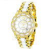 Luxurman Ladies Diamond White Ceramic Watch 1.25ct White MOP Galaxy Yellow Gold testimonial