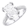 Women's 14K Gold Lab Diamond Engagement Ring | Radiant Round Cut Diamonds | 3.65ct testimonial