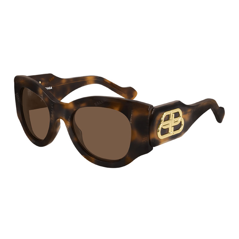 Balenciaga Women's Designer Square RX-Sunglasses BB0070S007 Brown