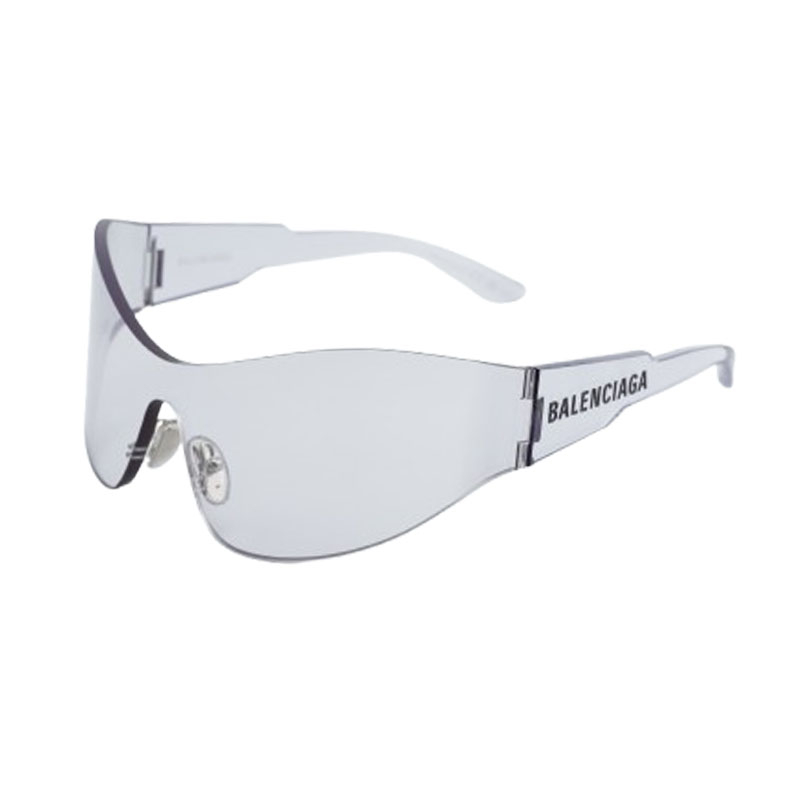 Balenciaga Women's Designer Square Sunglasses BB0257S002 Clear