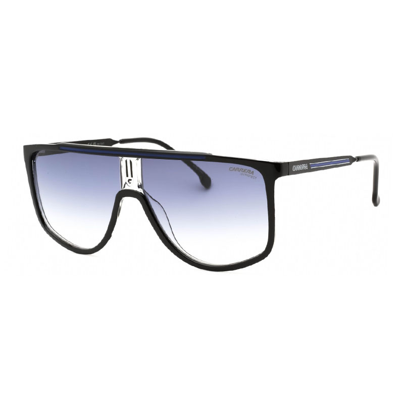 Item Code: M06418, UPC: 716736777764, Glasses Style: Aviator, Glasses Type: Sunglasses, Frame Color: Black Blue, Frame Material: Plastic, Lens Color: Dark Blue Gradient, Bridge Size: 11 mm, Sun Protection: 100% UV, Temple Length: 145 mm.