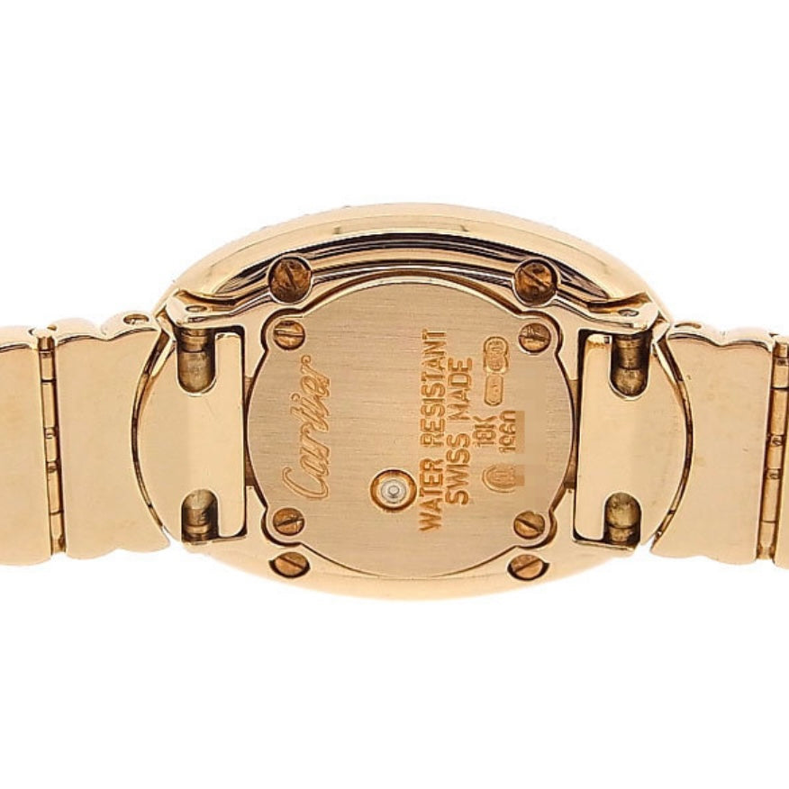 Cartier Baignoire Mini 18K Yellow Gold Women display picture 1