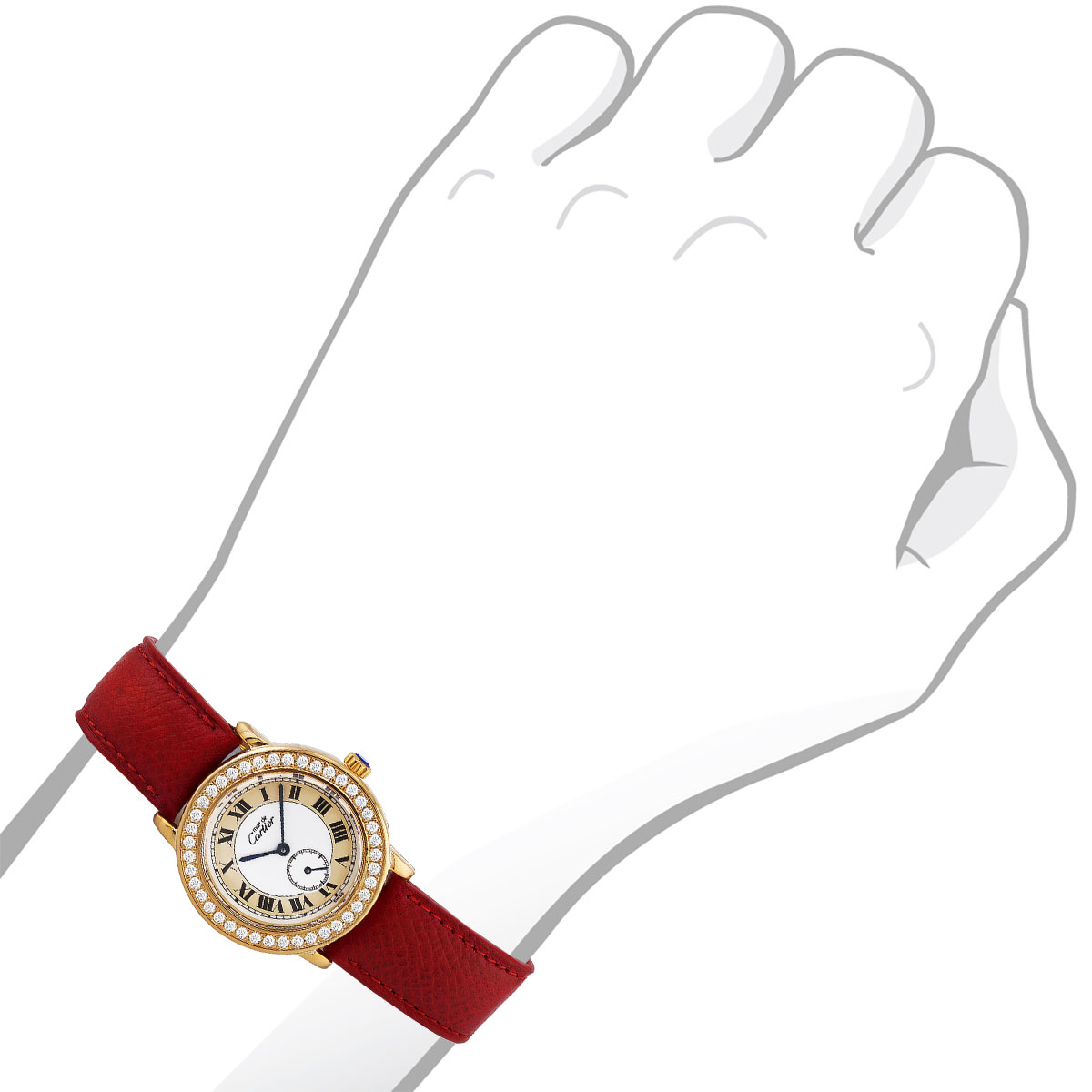 Cartier Must de Cartier Ronde Gold Diamond Women