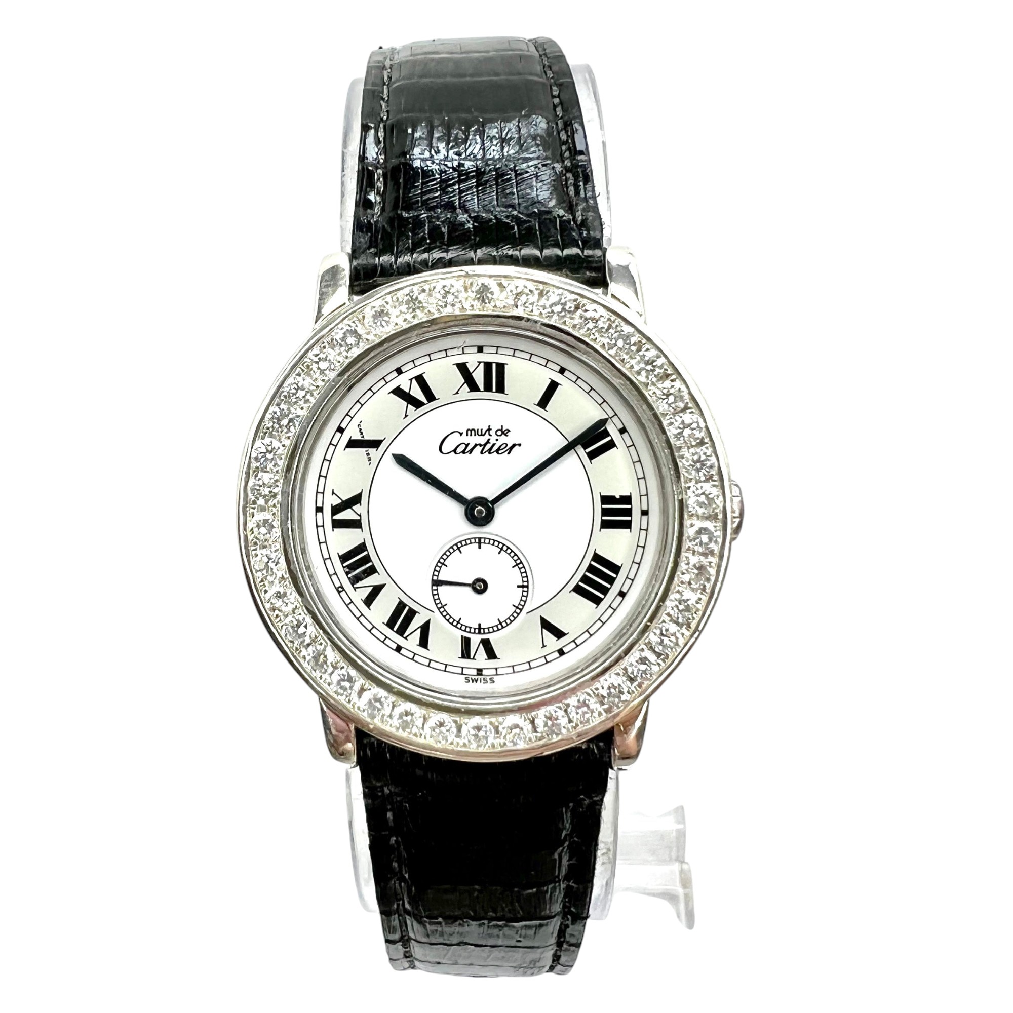 Cartier Must de Cartier Ronde Sterling Silver Diamond