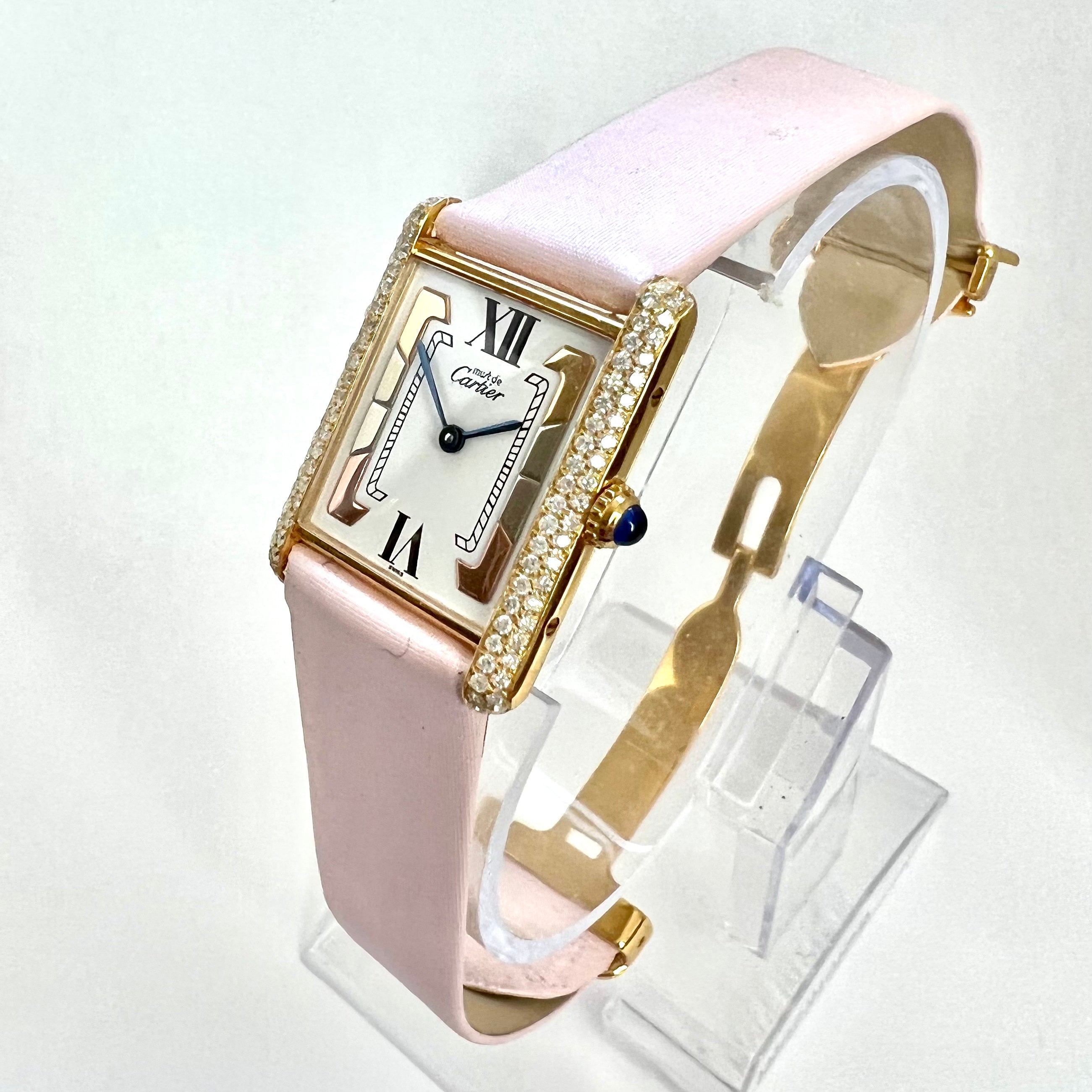 Cartier Must de Cartier Tank Vermeil Diamond Women's Watch 23mm