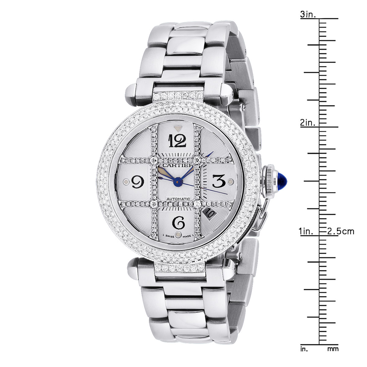 Cartier Pasha Stainless Steel Men display picture 3