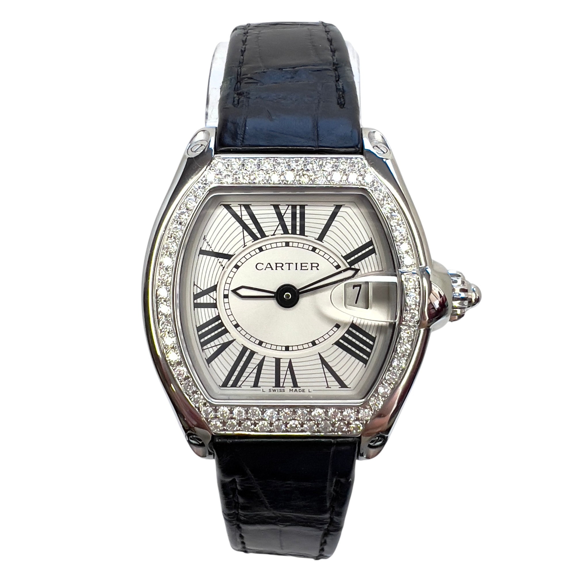 Cartier Roadsterレディース W62017V3 Cartier Roadster Ladies Quartz Pink Dial Watch