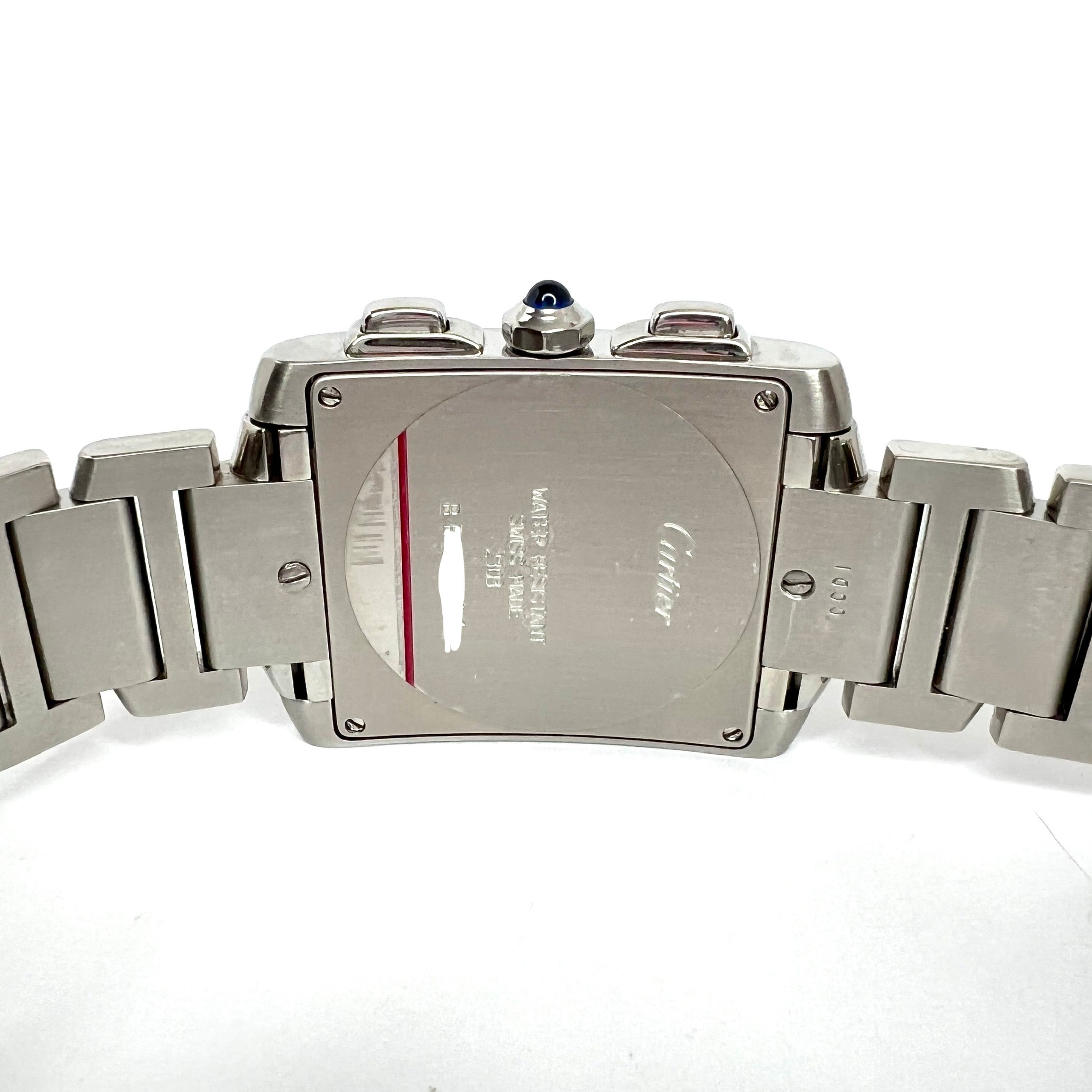 Cartier Tank Francaise ステンレススチール　スモールモデル White Tank Française 32mm medium stainless steel and diamond