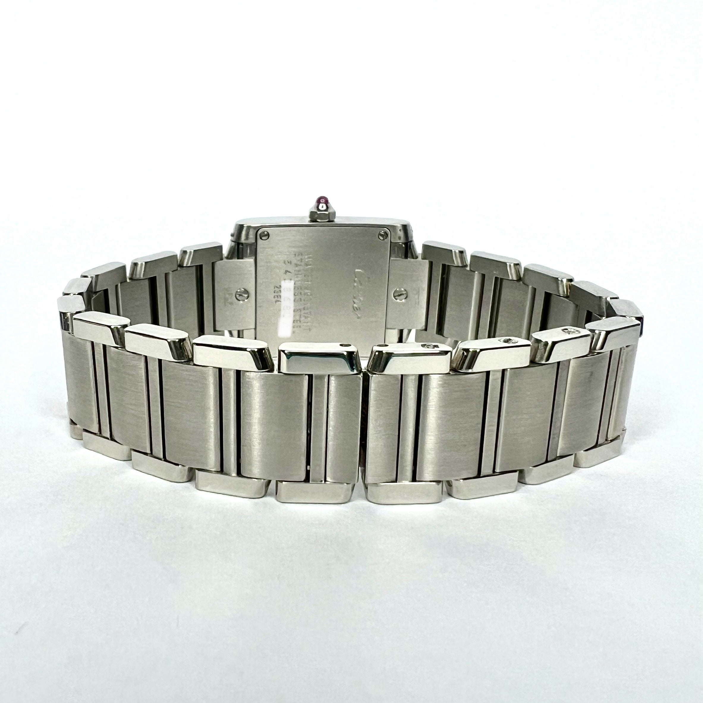 カルティエ/アッシュディッシュ Cartier Tank Francaise Women's Diamond Watch 20mm Mother Of Pearl