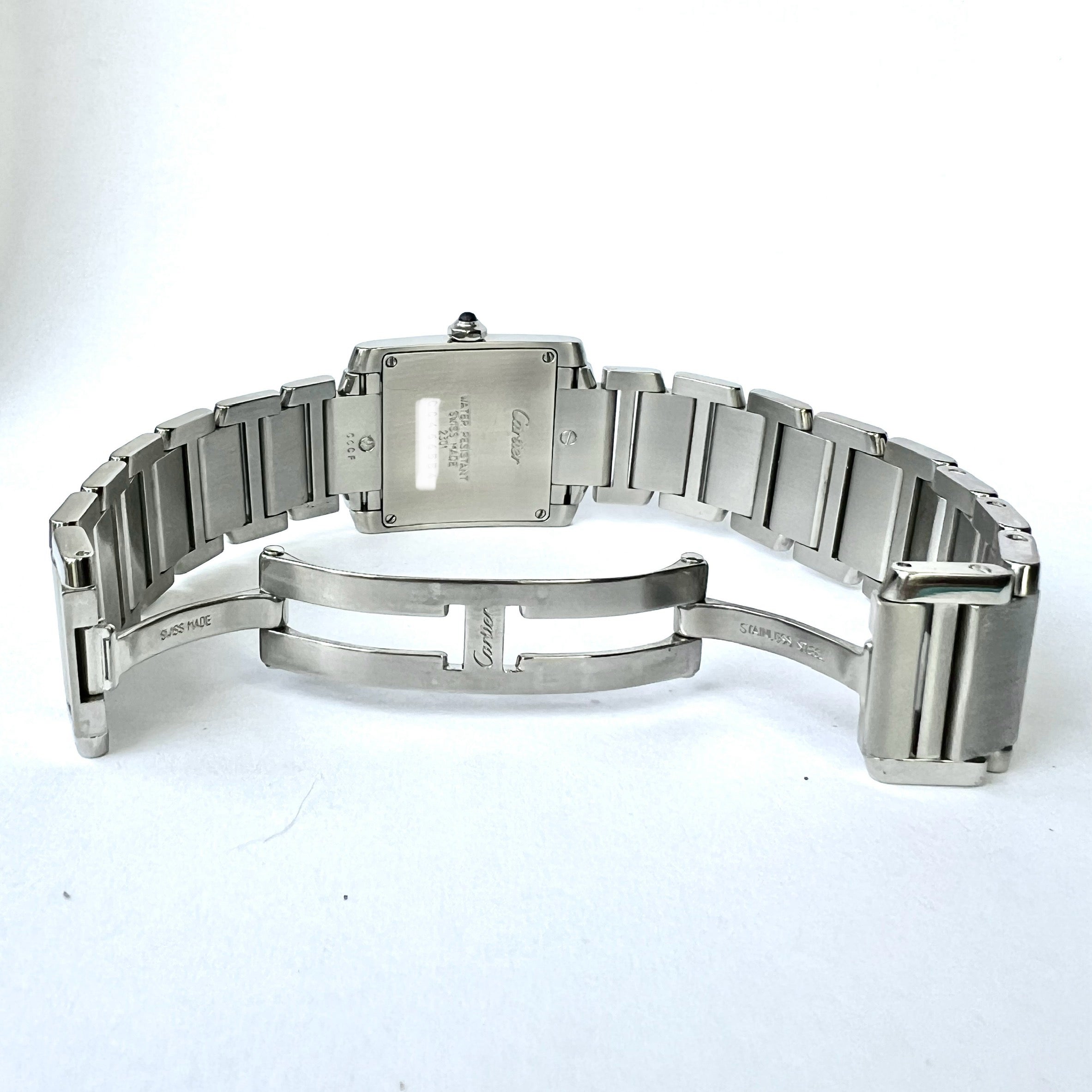 Cartier Tank Francaise Women's Diamond Watch 25mm Quartz 1.1ct