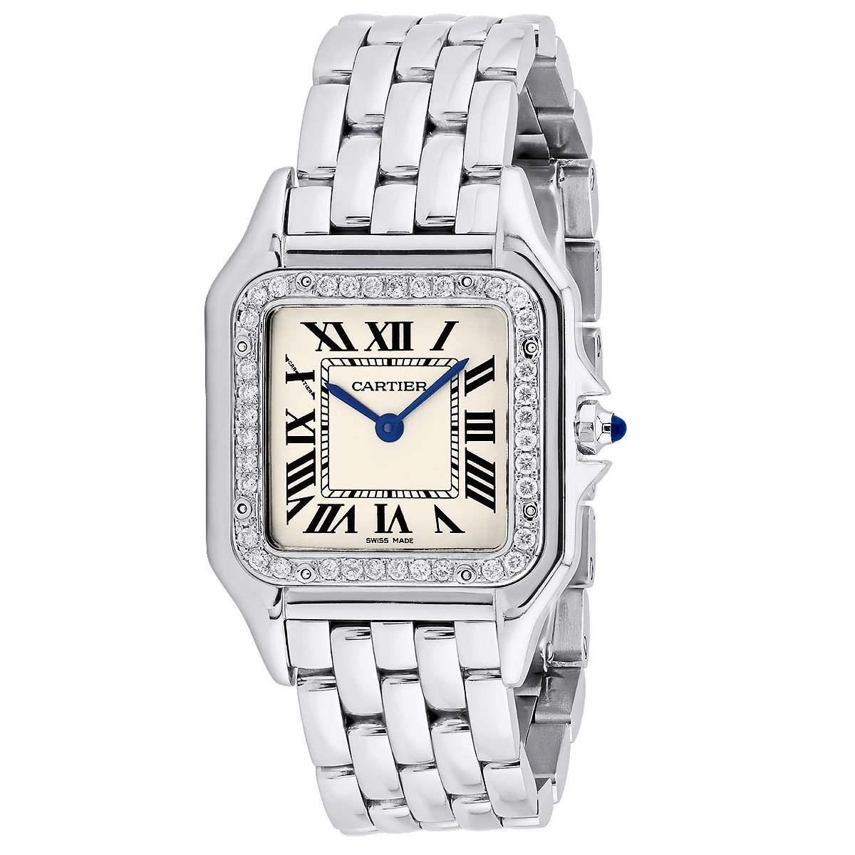 Diamond Cartier Santos for Men and Women 27mm Stainless