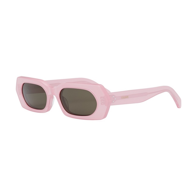 Celine Women's Designer Geometric Opal Pink Sunglasses CL40243I72J