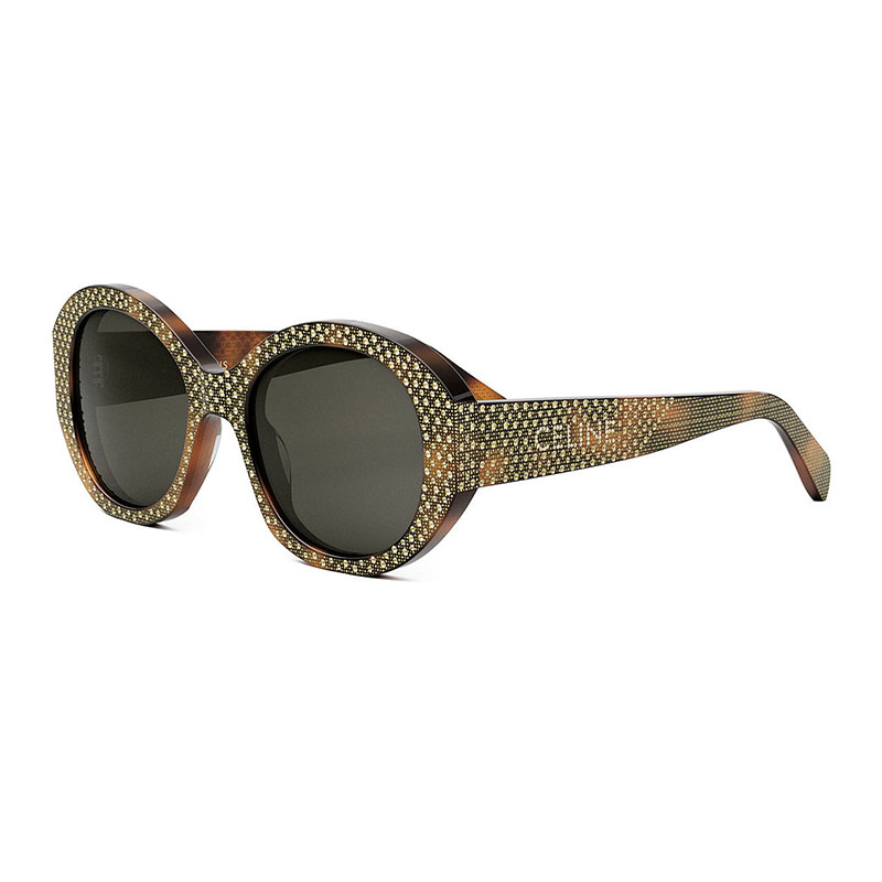 Acetate Round Sunglasses with Stud Accents, UV Protection Gleyemor Fashion Polarized Round Sunglasses for Men Women  main image 4