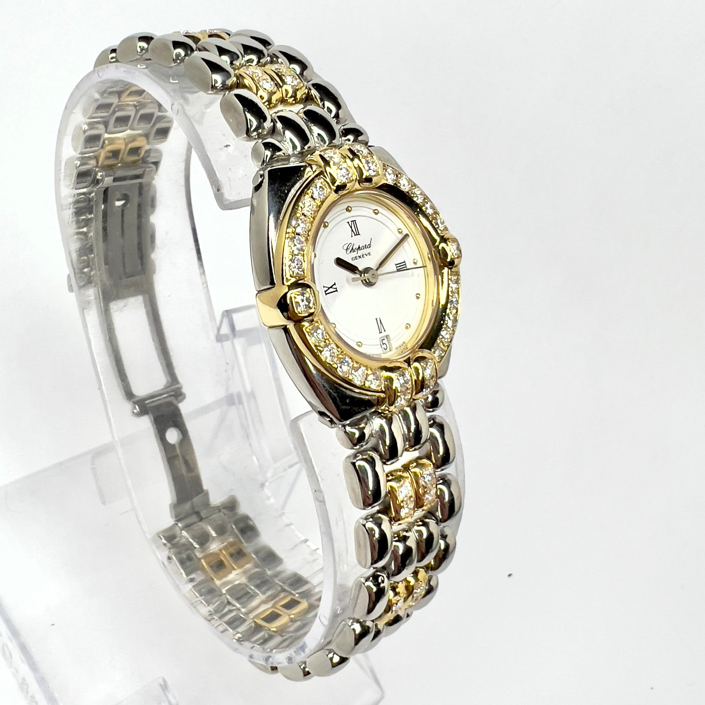 Chopard Gstaad 24mm Two-Tone 1.52ct Diamond Women display picture 2