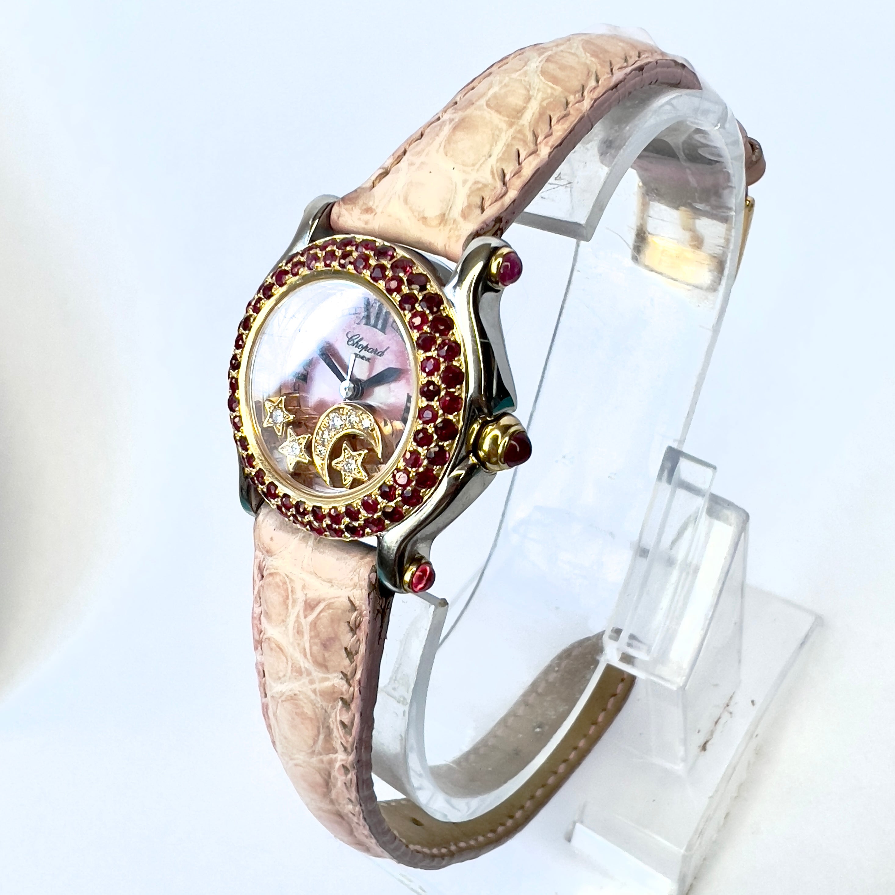 Chopard Happy Sport 26mm Two-Tone Diamonds & Red Rubies  display picture 3