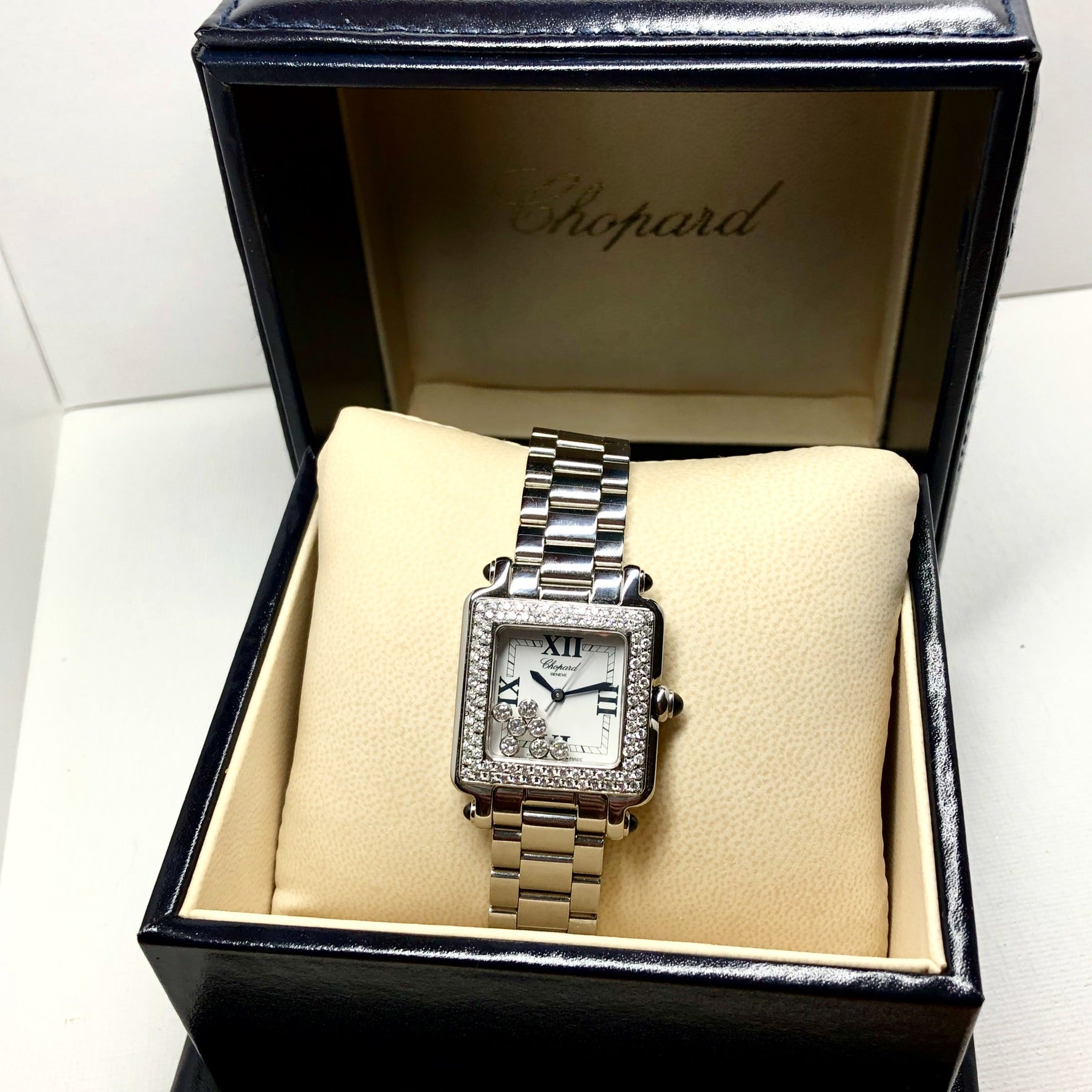 Chopard Happy Sport 27mm Diamonds ~2.5ct Diamond Women display picture 2
