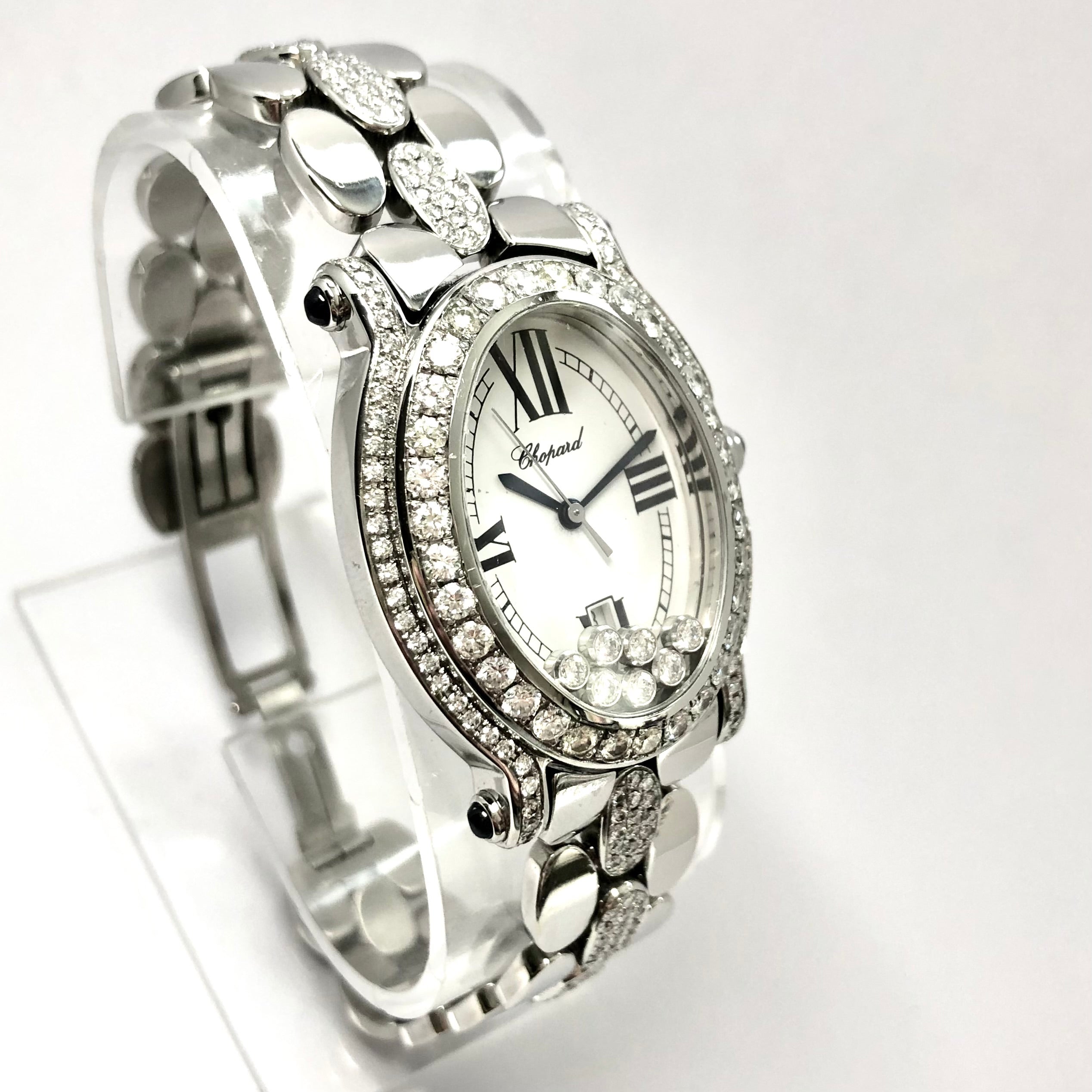 Chopard Happy sports 8590 3P diamond white Dial Quartz Ladies Watch_ Chopard Happy Sport 8937 Stainless steel and Diamond White  main image 4