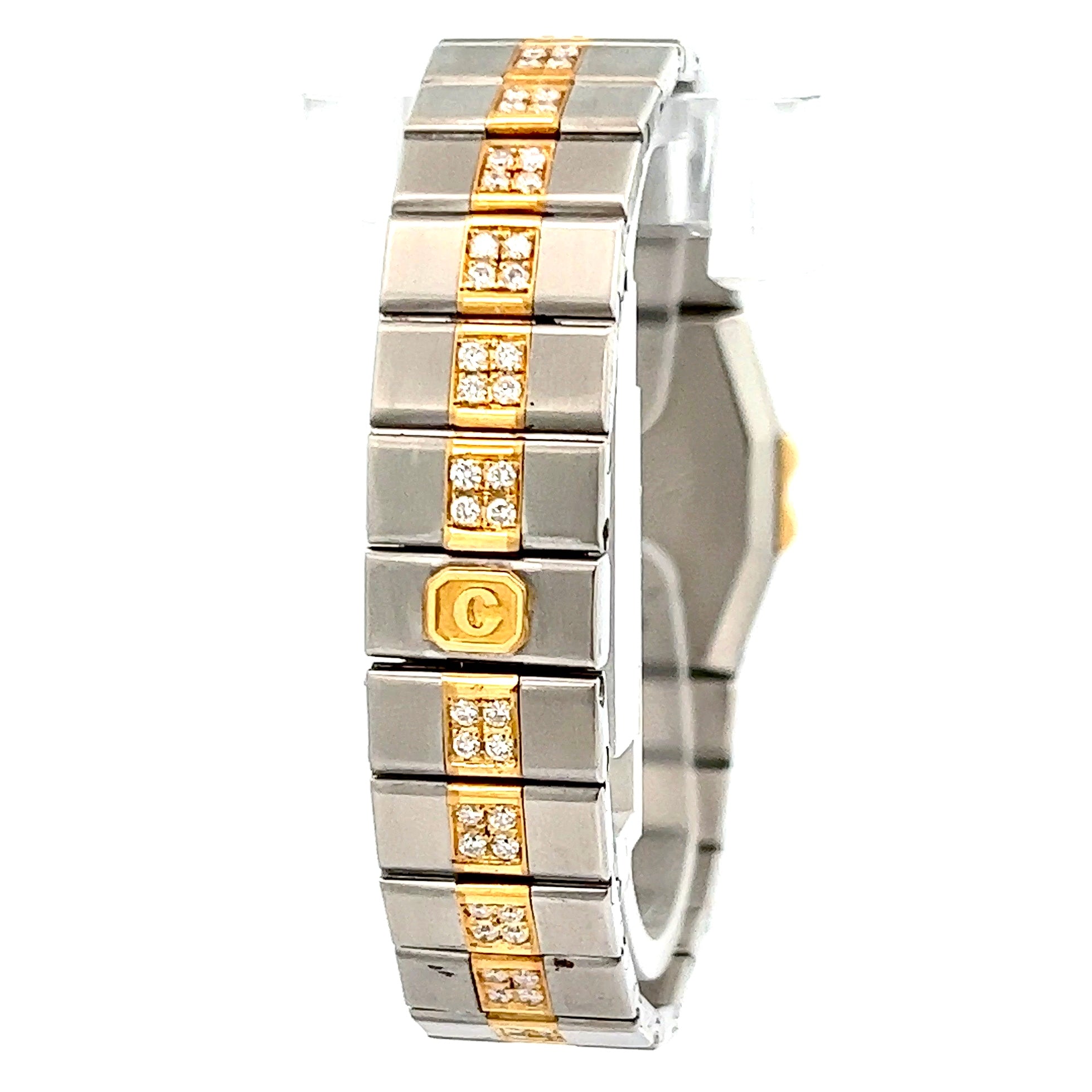 CHOPARD ST. MORITZ Quartz 19mm 2 Tone DIAMOND Watch CHOPARD ST. MORITZ Quartz 24mm 18K Yellow Gold & Steel Watch  main image 3