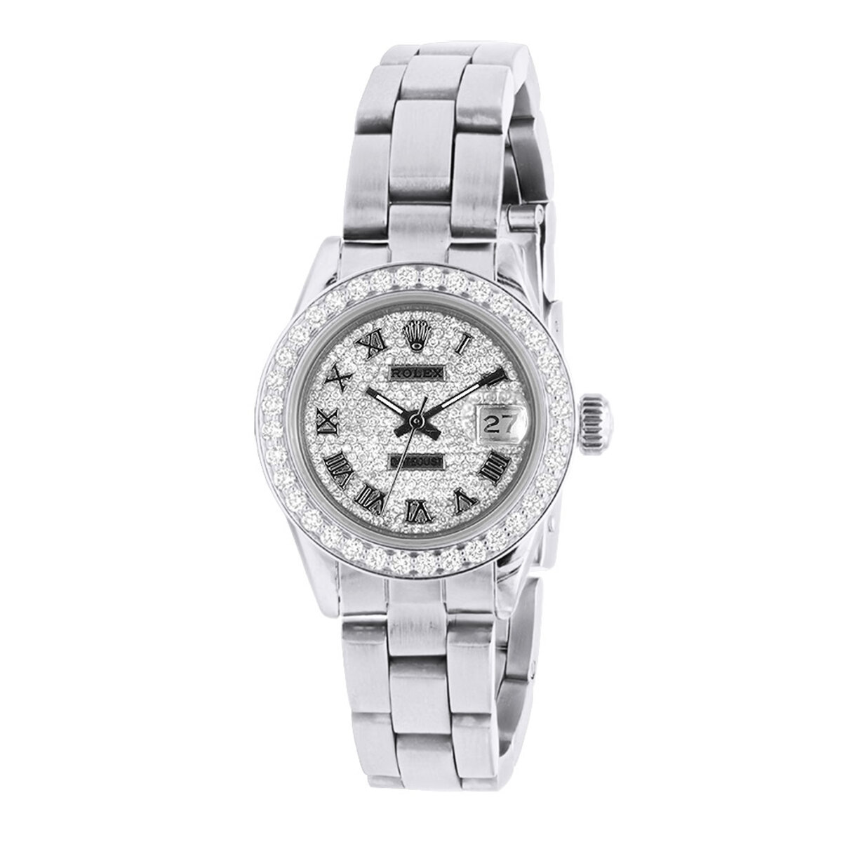 rolex diamond ladies watch