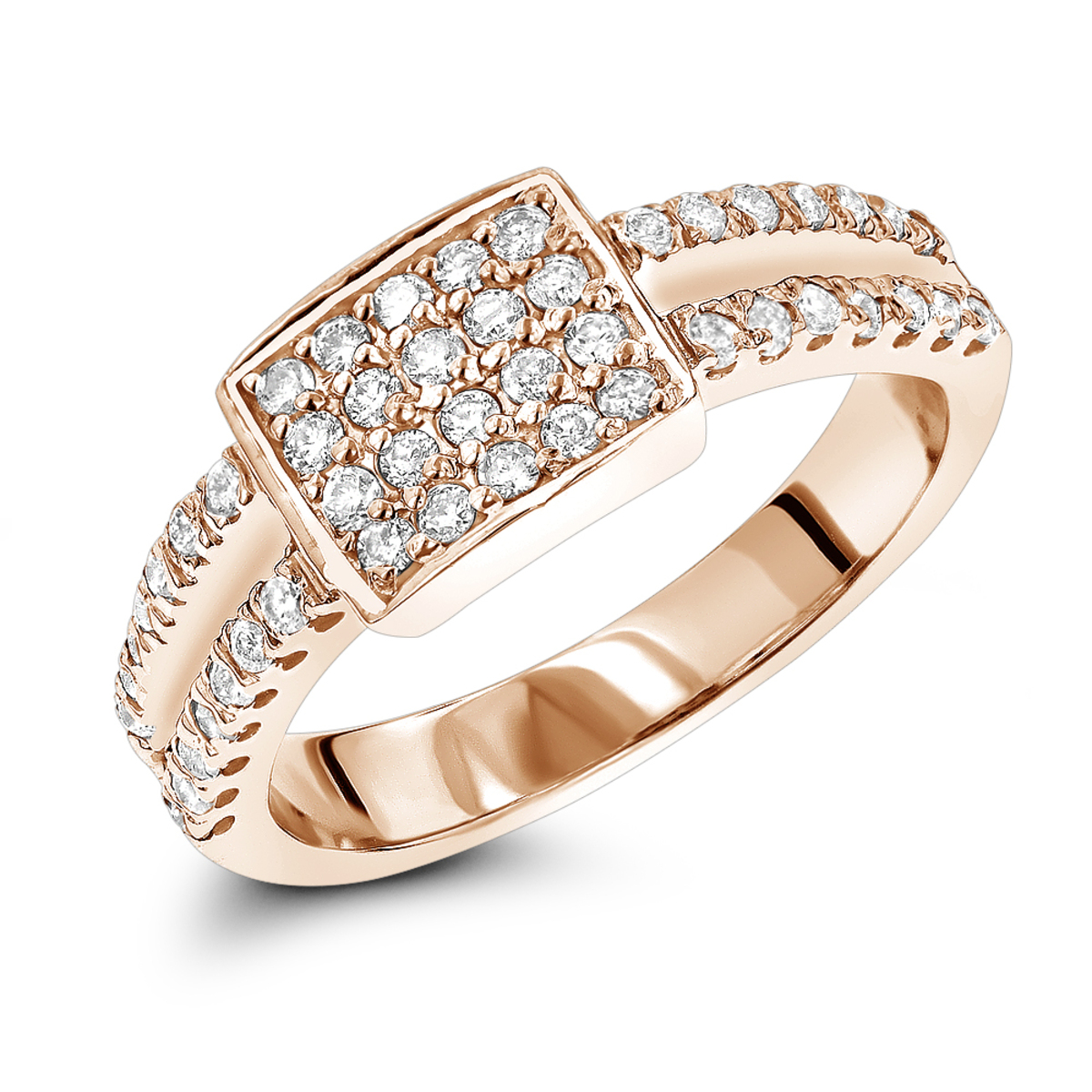 Item Code: 004925, Approx. Weight: 4 g, Warranty: 12 months, Ring Style: Birthstone, Metal: 10K Gold, Bridal: Engagement, Promise, Width: 1/4in (7mm), Personalization: Yes, Carat Weight: 0.77 ct, Type of Gemstone: Diamond, Color: H, Clarity: SI, Stone Setting Type: Prong.
