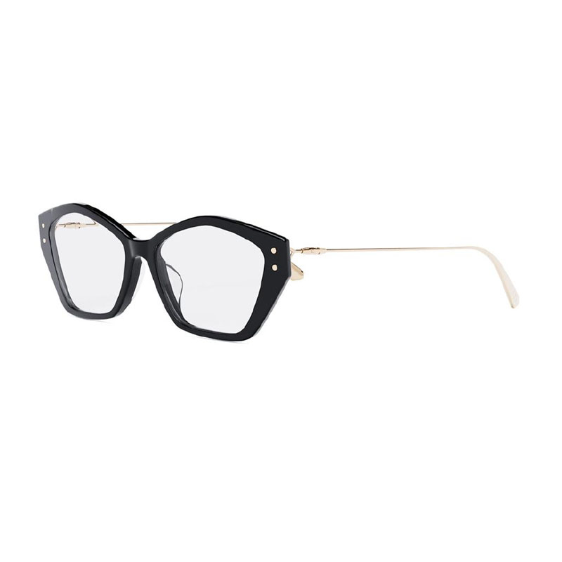 Item Code: M09145, UPC: 192337125737, Glasses Style: Cat Eye, Glasses Type: EYEGLASSES, Frame Color: Shiny Black, Frame Material: Metal/Acetate, Lens Color: Clear Demo Lens, Bridge Size: 15 mm, Sun Protection: 100% UV, Temple Length: 135 mm.