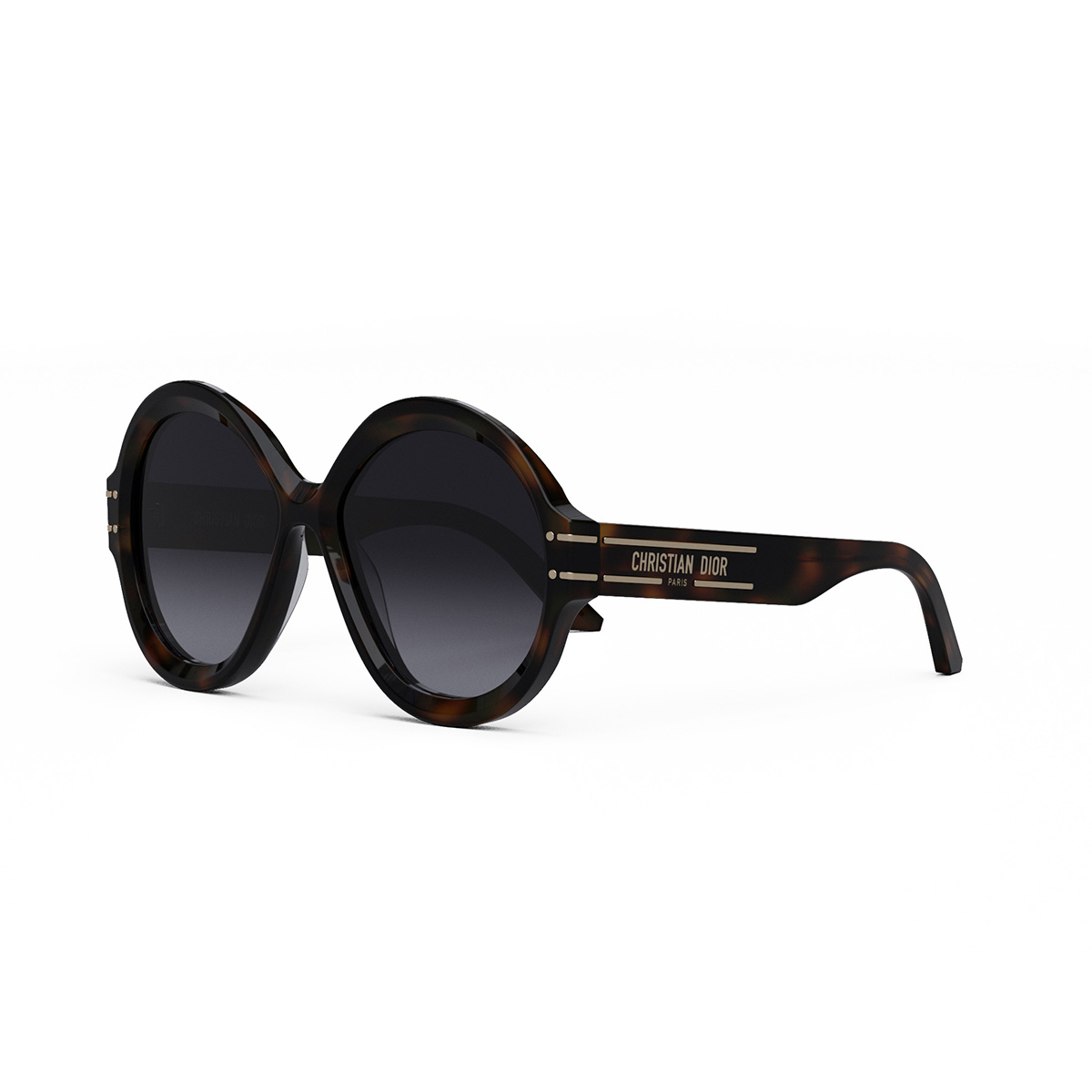 Dior Women's Designer Round Havana Sunglasses DIORSIGNATURER1U26A1