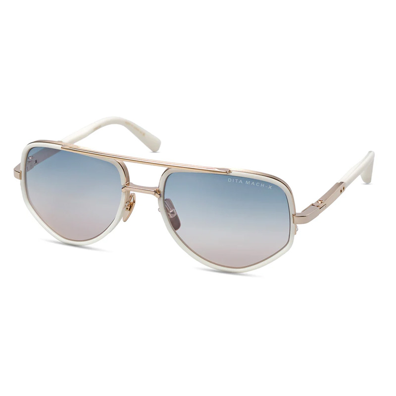 Item Code: M04094, UPC: 0810121957707, Glasses Style: Aviator, Glasses Type: Sunglasses, Color: white gold, Frame Color: White Gold, Frame Material: Metal, Lens Color: Moon Shores Gradient, Bridge Size: 20 mm, Sun Protection: 100% UV, Temple Length: 127 mm.