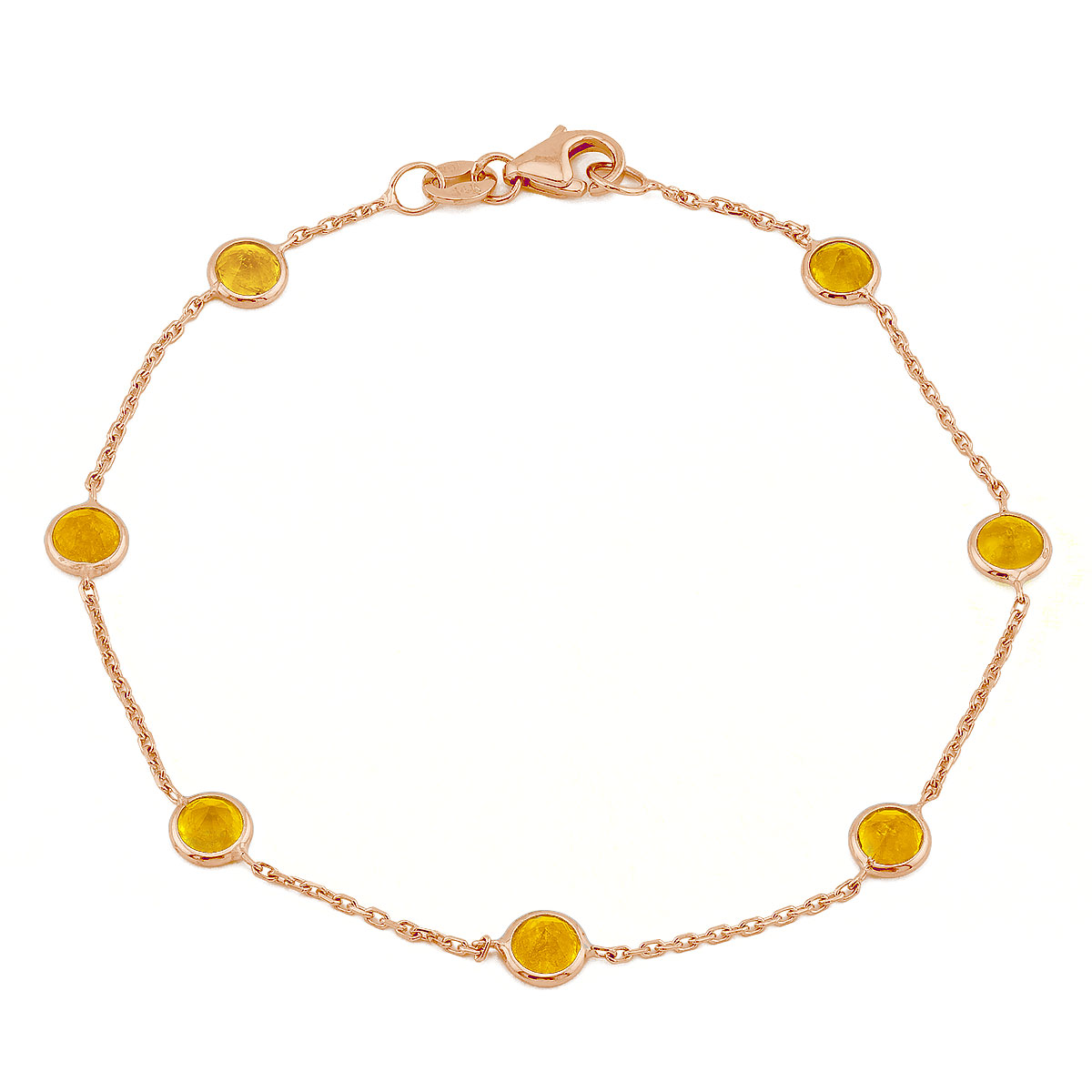 Golden Citrine bracelet watch Retro Citrine Bracelet — Isadoras Antique Jewelry main image 3