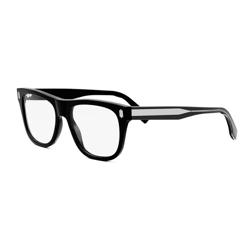 Fendi スクエアフレーム メガネ(度あり) Fendi Men's Designer Square Eyeglasses FE50070I54001 Clear Demo