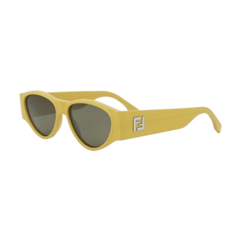 Fendi Women's Designer Oval RX-Sunglasses FE40158I39N Green Lenses