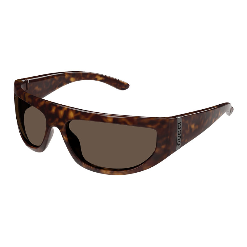 Gucci Men's Designer Rectangle Sunglasses GG1574S002 Brown Lenses