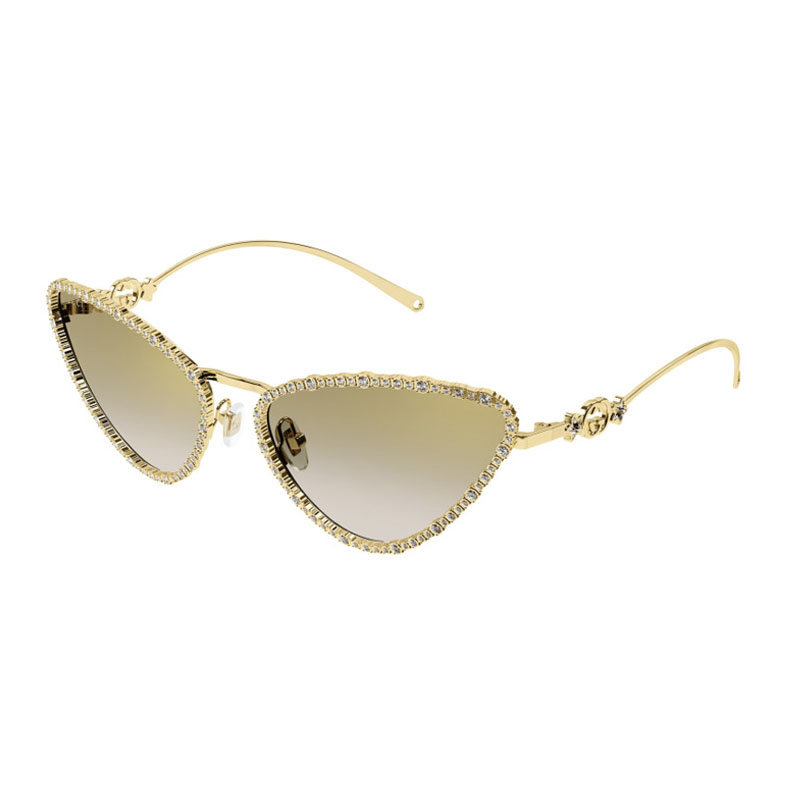 Gucci Women\'s Cat Eye Gold Sunglasses Gucci Women main image 4